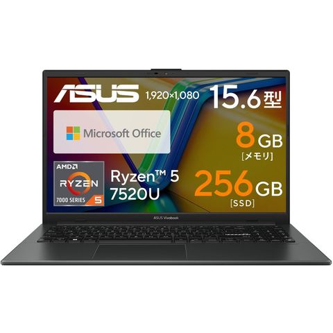 dショッピング |ASUS Vivobook Go 15 Office付き FHD SSD256GB メモリ8GB 15.6インチ  E1504FA-R582EWS | カテゴリ：ノートの販売できる商品 | dショッピングダイレクト (0192010124175)|ドコモの通販サイト