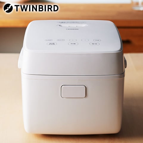 ツインバード TWINBIRD IH炊飯ジャー 3合炊き ホワイト 炊飯器 一人暮らし おかゆ 白米 玄米 雑穀米 おいそぎ はやだき 少量 RM-D793W