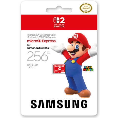 Samsung ［Switch2］ microSD Express Card 256GB for Nintendo Switch2 BEE-A-SD01B