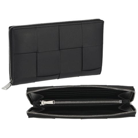 L67　ボッテガヴェネタ　長財布　ブラック　ラウンドファスナー dショッピング |BOTTEGA VENETA(ボッテガ・ヴェネタ) メンズ 長財布