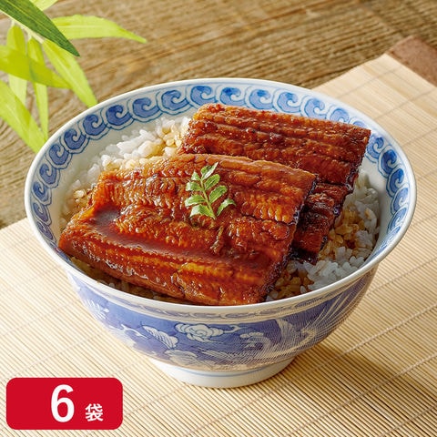三河産うなぎ蒲焼切身6袋