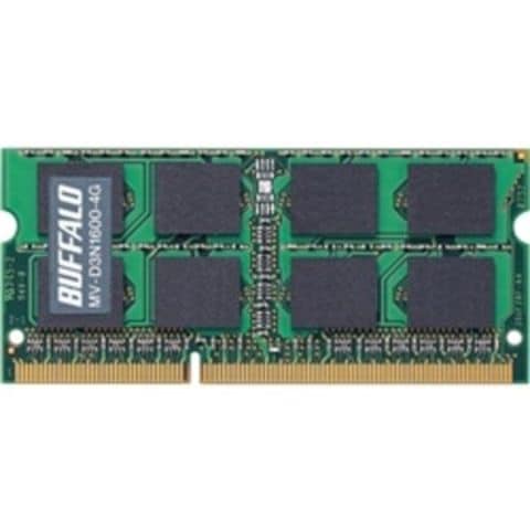 バッファロー D3N1600相当 法人向白箱6年保証 SODIMM 4GB MV-D3N1600-4G