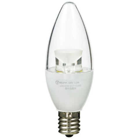 ELPA LED電球 シャンデリア球 E17 L色 LDC4CL-E17-G351
