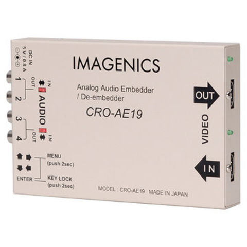 imagenics DVI/HDMI アナログオーディオエンベダー/デエンベダー CRO-AE19