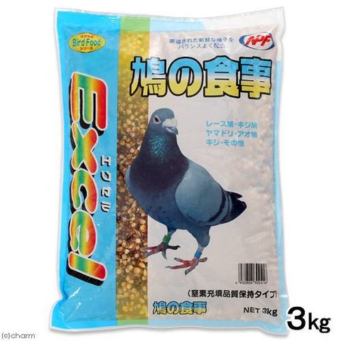 ＮＰＦ　エクセル　鳩の食事　３ｋｇ　鳥　フード　餌　えさ　種　穀類 関東当日便