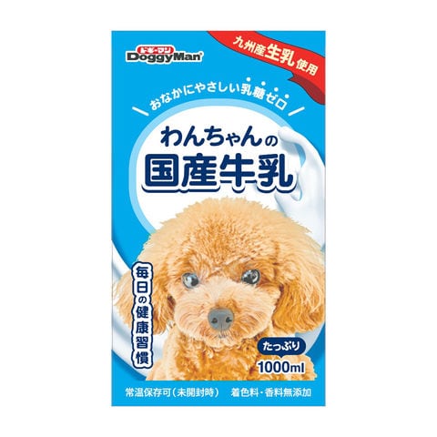 ドギーマン　わんちゃんの国産牛乳　１０００ｍｌ×６本　ドッグフード　ミルク　国産 関東当日便