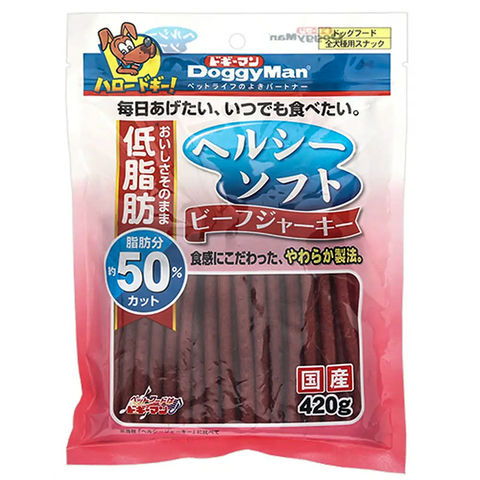 dショッピング |ドギーマン ヘルシーソフト ビーフジャーキー ４２０ｇ 犬 おやつ ジャーキー 関東当日便 | カテゴリ：サプリメント・おやつの販売できる商品  | チャーム (023231316)|ドコモの通販サイト