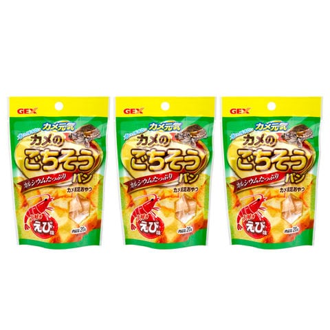 dショッピング |ＧＥＸ カメ元気 カメのごちそうパン えび味