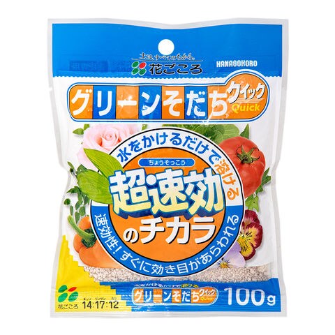 dショッピング |花ごころ 超速効のチカラ グリーンそだちクイック １００ｇ 関東当日便 カテゴリ：肥料の販売できる商品 チャーム  (023286817)|ドコモの通販サイト