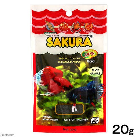Dショッピング ベタの本場タイ バンコクで人気 ｓａｋｕｒａ サクラ ファイティングフィッシュ ２０ｇ 熱帯魚 ベタ エサ 餌 フード 関東当日便 カテゴリ の販売できる商品 チャーム ドコモの通販サイト