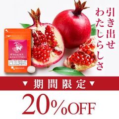 【20％OFFクーポン！8/12(水)23:59まで】ザクロエキス ＆ 大豆イソフラボン（約6ヶ月分） 送料無料 サプリ サプリメント ザクロ イソフラボン ミネラル ビタミン アミノ酸 女性特有 のお悩みに オーガランド 半年分