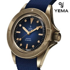 YEMA 自動巻き時計 青 YEMA イエマ 自動巻 金子時計店