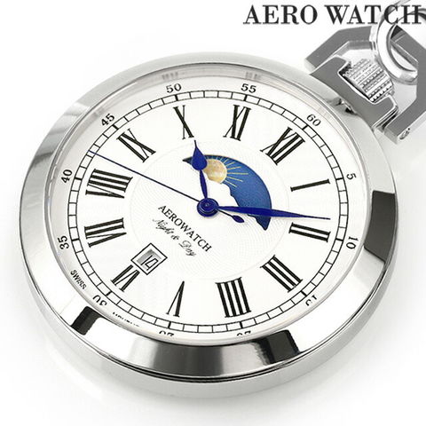 アエロウォッチ クオーツ 懐中時計 AEROWATCH 44829 AA01 アナログ