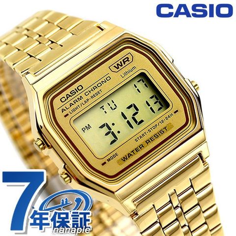 dショッピング |カシオ A158 腕時計 メンズ レディース A158WETG-9ADF CASIO ゴールド | カテゴリ：の販売できる商品 |  腕時計のななぷれ (028A158WETG-9ADF)|ドコモの通販サイト