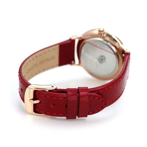 dショッピング |アデクス ADEXE メンズ レディース 腕時計 33mm ダークレッド 革ベルト 2043C-T02 プチ |  カテゴリ：の販売できる商品 | 腕時計のななぷれ (028ADX2043C-T02)|ドコモの通販サイト
