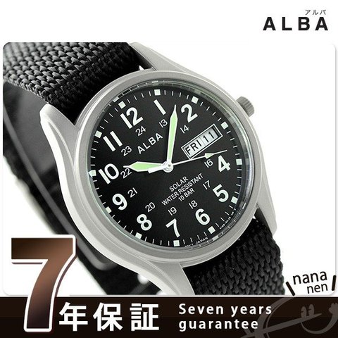 セイコー アルバ ソーラー デイデイト メンズ 腕時計 AEFD557 SEIKO