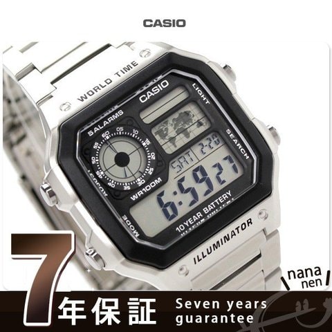 カシオ チプカシ 海外モデル クオーツ メンズ 腕時計 AE-1200WHD-1AVCF CASIO シルバー