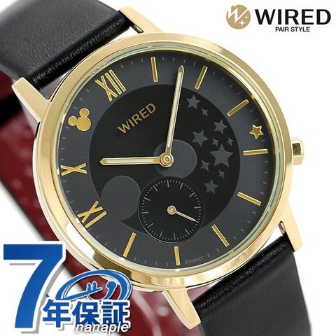 セイコー ディズニー ミッキーマウス 90周年 限定モデル 日本製 メンズ 腕時計 AGAK708 ブラック