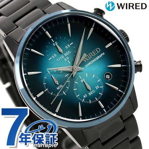セイコー ワイアード SEIKO クロノグラフ メンズ 腕時計 AGAT420 トウキョウ ソラ グリーングラデーション