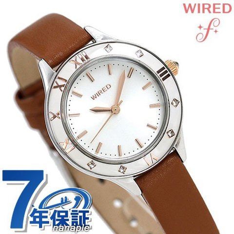 セイコー ワイアード エフ SEIKO WIRED f レディース 腕時計 AGEK442 シルバー×ブラウン 時計