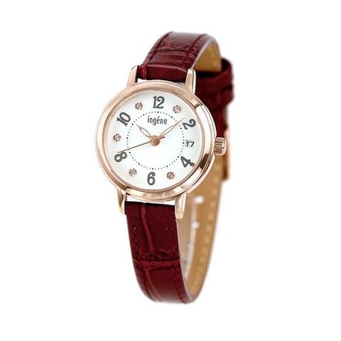 dショッピング |セイコー レディース 腕時計 カレンダー AHJK446 SEIKO ALBA アルバ アンジェーヌ ホワイト×ワインレッド 赤 |  カテゴリ：の販売できる商品 | 腕時計のななぷれ (028AHJK446)|ドコモの通販サイト