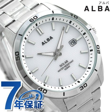 セイコー 腕時計 メンズ SEIKO スポーティ ソーラー ホワイト AQGD402 アルバ 時計