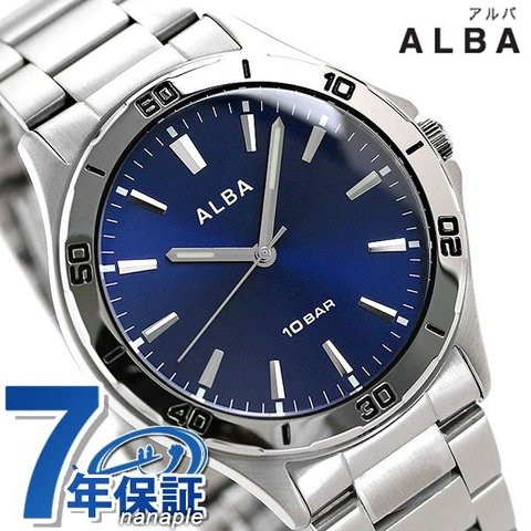 セイコー アルバ メンズ 腕時計 ネイビー クオーツ AQPK411 SEIKO ALBA