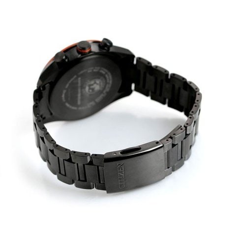 シチズン CITIZEN 腕時計 メンズ AT8185-62E アテッサ アクトライン ブラックチタンシリーズ エコ・ドライブ電波時計 ダイレクトフライト ATTESA ACT Line Black Titanium Series エコ・ドライブ電波（H800） ブラックxブラック アナログ表示