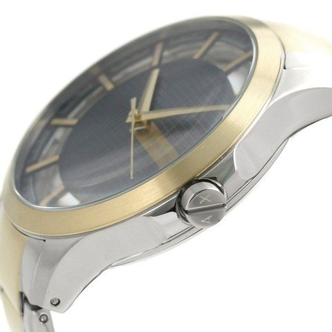 dショッピング |アルマーニ エクスチェンジ メンズ 腕時計 スケルトン AX2403 AX ARMANI EXCHANGE グレー×ゴールド ...