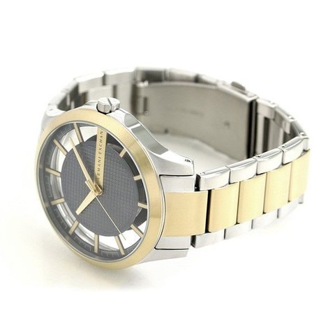 dショッピング |アルマーニ エクスチェンジ メンズ 腕時計 スケルトン AX2403 AX ARMANI EXCHANGE グレー×ゴールド ...