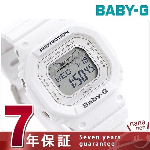 Baby-G Gライド タイドグラフ レディース 腕時計 BLX-560-7DR カシオ ベビーG デジタル 白