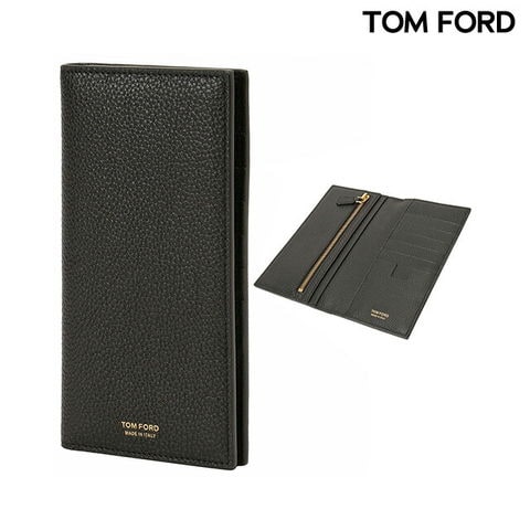 dショッピング |トムフォード TOM FORD Y0251 LCL158G 1N001 小銭入れ付 二つ折り長財布 ブラック メンズ T LINE  VERTICAL WALLET | カテゴリ：の販売できる商品 | 腕時計のななぷれ (028BWTD00027M)|ドコモの通販サイト