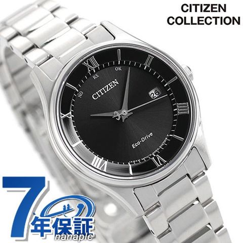 シチズン エコドライブ電波時計 薄型 レディース 腕時計 ES0000-79E CITIZEN ブラック