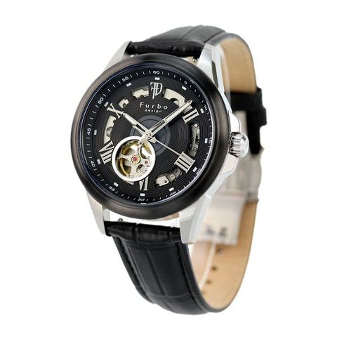 dショッピング |フルボ デザイン F8205 シリーズ ハイドレコード オープンハート 自動巻き 腕時計 F8205BKBK Furbo  Design | カテゴリ：の販売できる商品 | 腕時計のななぷれ (028F8205BKBK)|ドコモの通販サイト