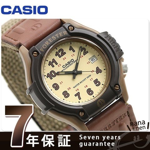カシオ チープカシオ 腕時計 フォレスター メンズ FT-500WC-5BVCF CASIO ベージュ×ブラウン