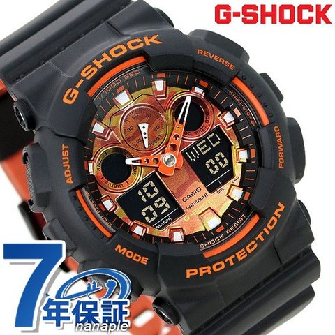 Gショック ブラックオレンジ - 腕時計(デジタル)