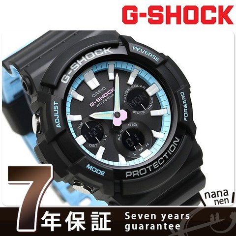 dショッピング |G-SHOCK ネオンアクセントカラー ソーラー 腕時計 GAS