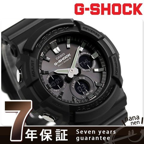 G-SHOCK 電波ソーラー GAW-100B ブラック g-shock