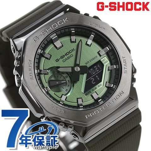 G-SHOCK カシオーク ブラック×グリーン - 腕時計(デジタル)