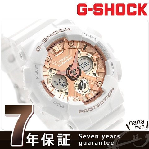 G-SHOCK 海外モデル Sシリーズ ユニセックス 腕時計 GMA-S120MF-7A2DR カシオ Gショック ピンク×ホワイト