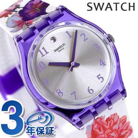 dショッピング |スウォッチ 腕時計 スウィートガーデン 34mm 花柄 