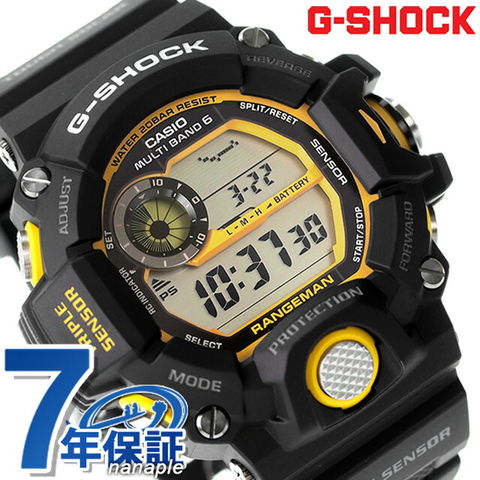 gショック ジーショック G-SHOCK 電波ソーラー GW-9400Y-1 マスターオブG ランド レンジマン 海外モデル 腕時計 デジタル イエロー ブラック カシオ CASIO