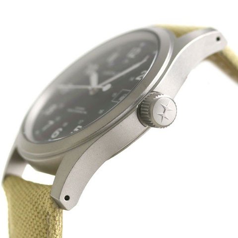 dショッピング |ハミルトン カーキ フィールド メカ 手巻き メンズ 腕時計 H69439933 HAMILTON 時計 ブラック×ベージュ |  カテゴリ：の販売できる商品 | 腕時計のななぷれ (028H69439933)|ドコモの通販サイト