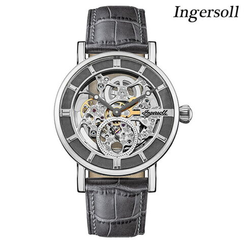 ノーブランドメンズシルバー自動巻き時計 40mm 腕時計 父の日 メンズ シルバー ブランド ブルー おしゃれ 防水