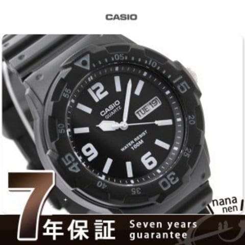 カシオ チプカシ 腕時計 デイデイト クラシック 海外モデル オールブラック CASIO MRW-200H-1B2VDF