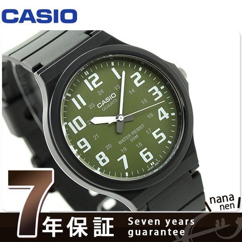 カシオ チプカシ 海外モデル スタンダード 腕時計 MW-240-3BVDF CASIO カーキ×ブラック
