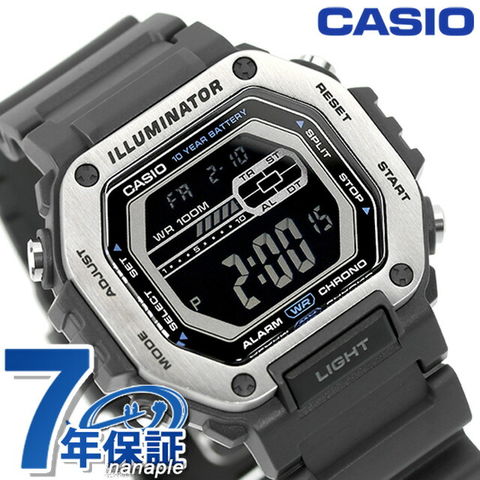 腕時計 カシオ メンズ MWD-110H-3AV Casio LED Illuminator 10-Year Battery 1/100 Second Stop Watch | Dai