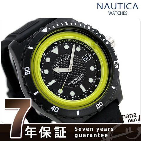 Nautica ダイバーズウォッチ ブラック 100m防水 ノーティカ NAUTICA 