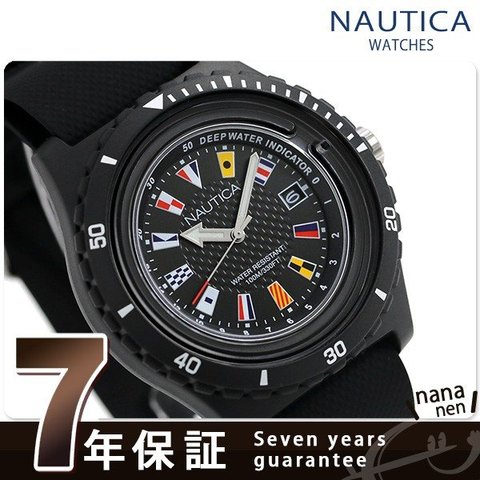 ノーティカ NAUTICA メンズ 腕時計 100m防水 深度計 旗 46mm NAPSRF001 サーフサイド