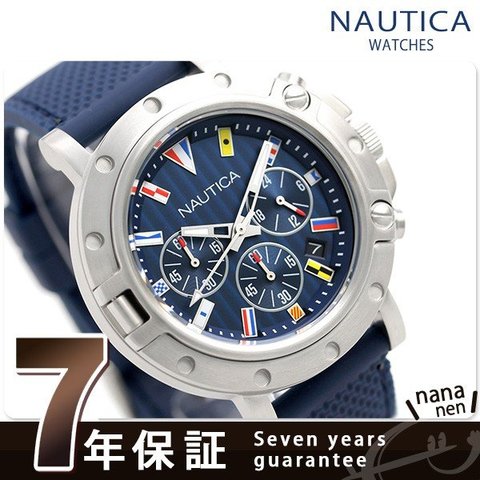 dショッピング |ノーティカ NAUTICA メンズ 腕時計 100m防水 旗 クロノ